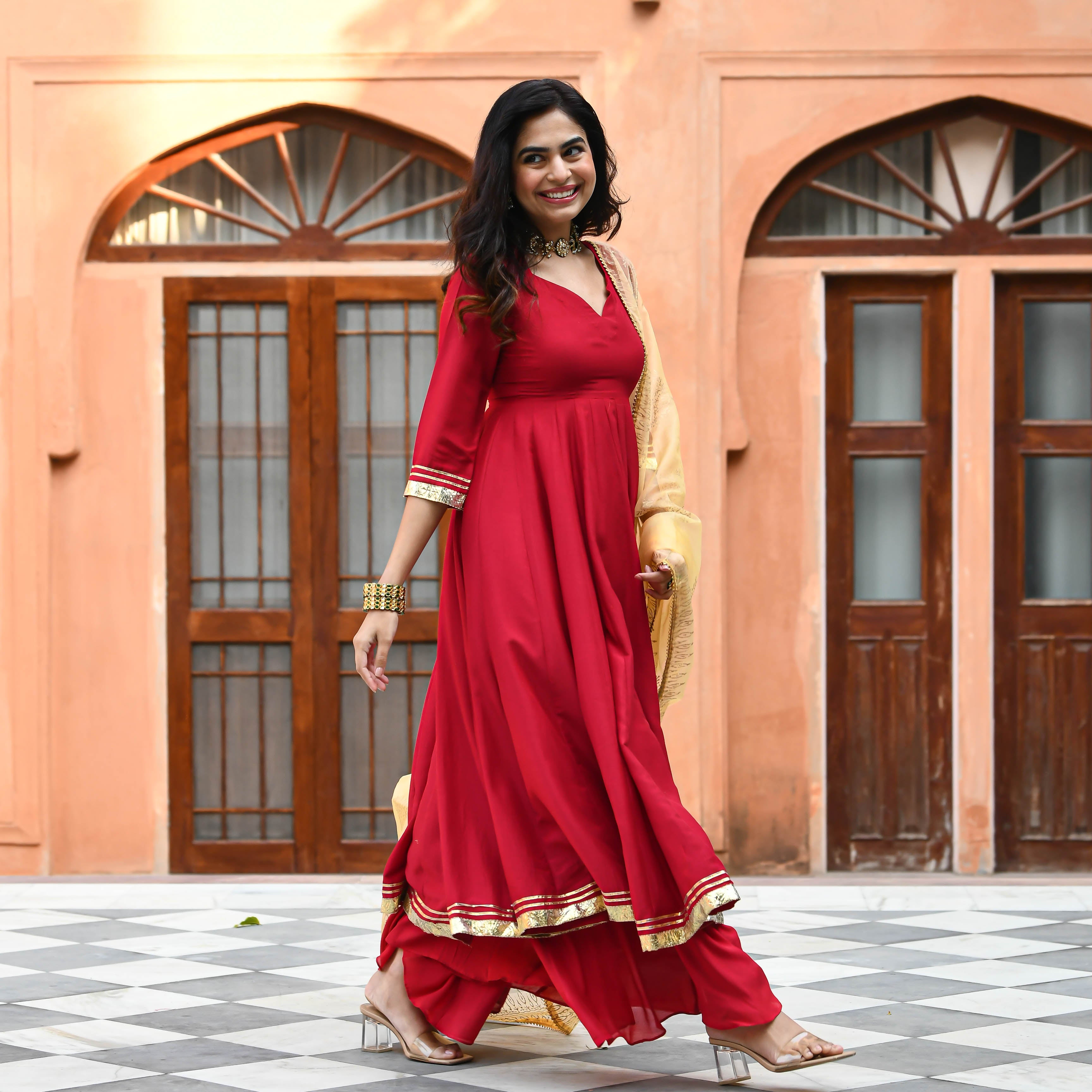 Buy Pink Georgette Salwar Suit Party Wear Online at Best Price | Cbazaar